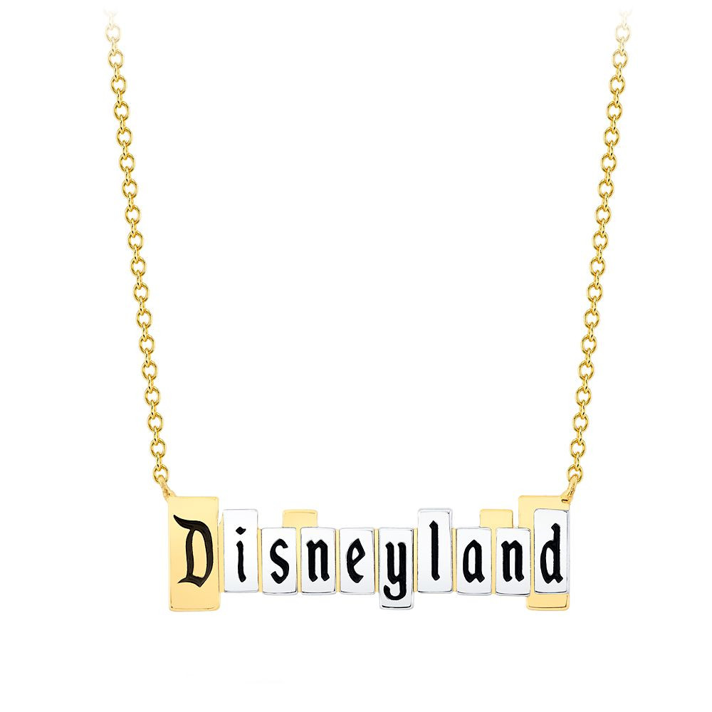 Disneyland Marquee Necklace by CRISLU – Disneyland 70th Anniversary | Disney Store