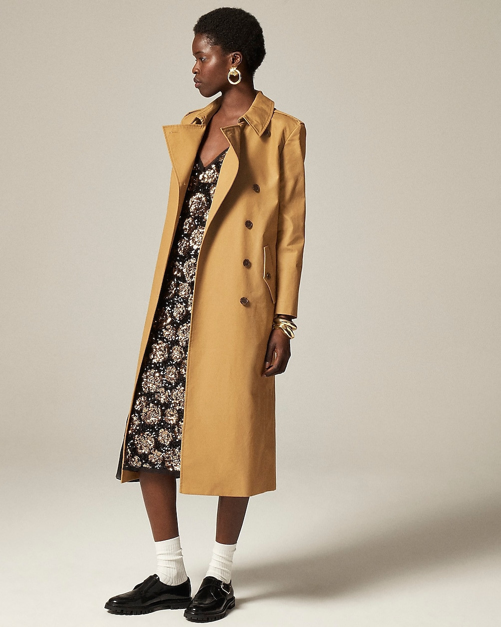 New long Icon trench coat | J. Crew US