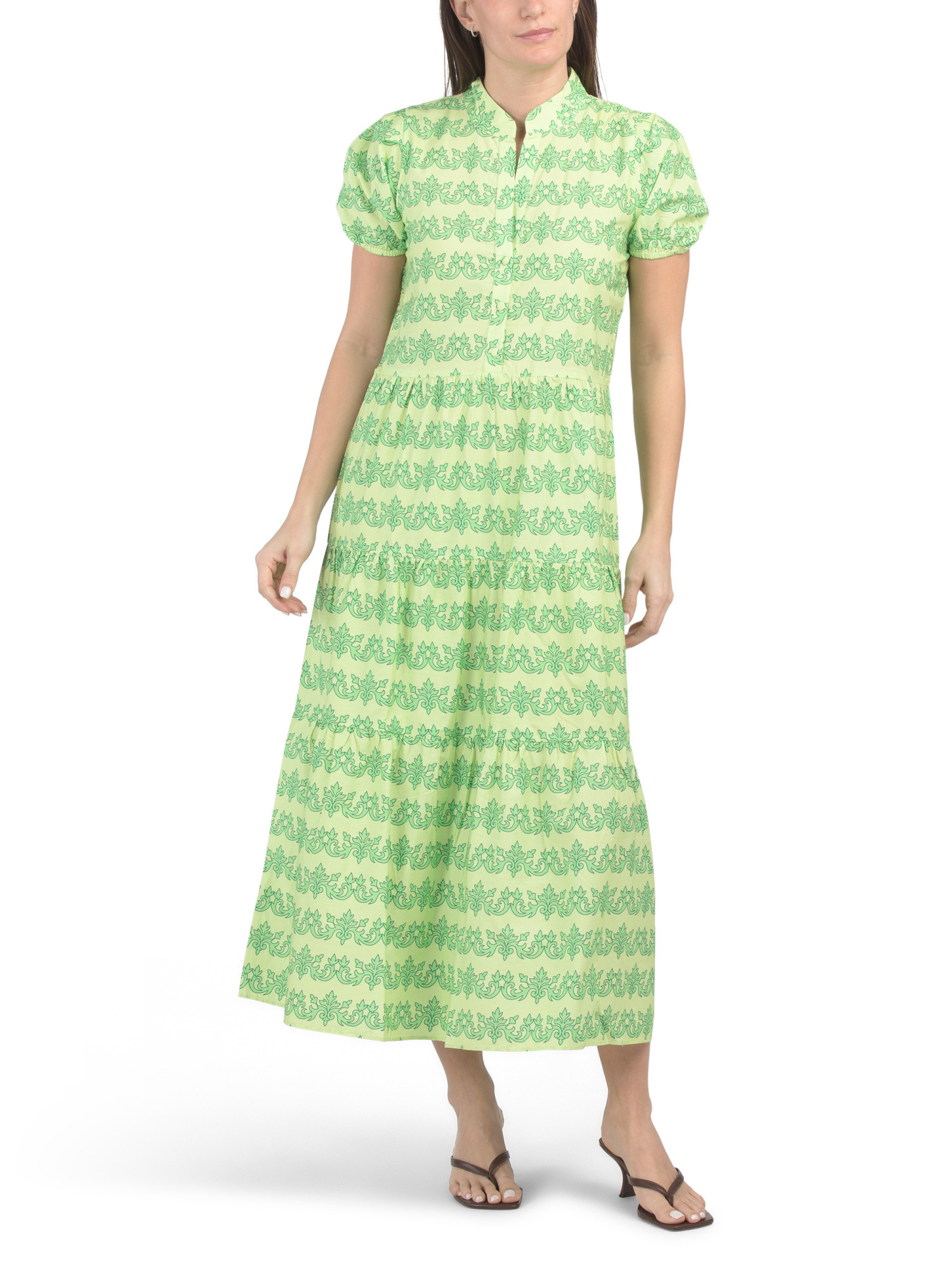 All Over Floral Button Up Maxi Shirt Dress | Casual Dresses  | Marshalls | Marshalls