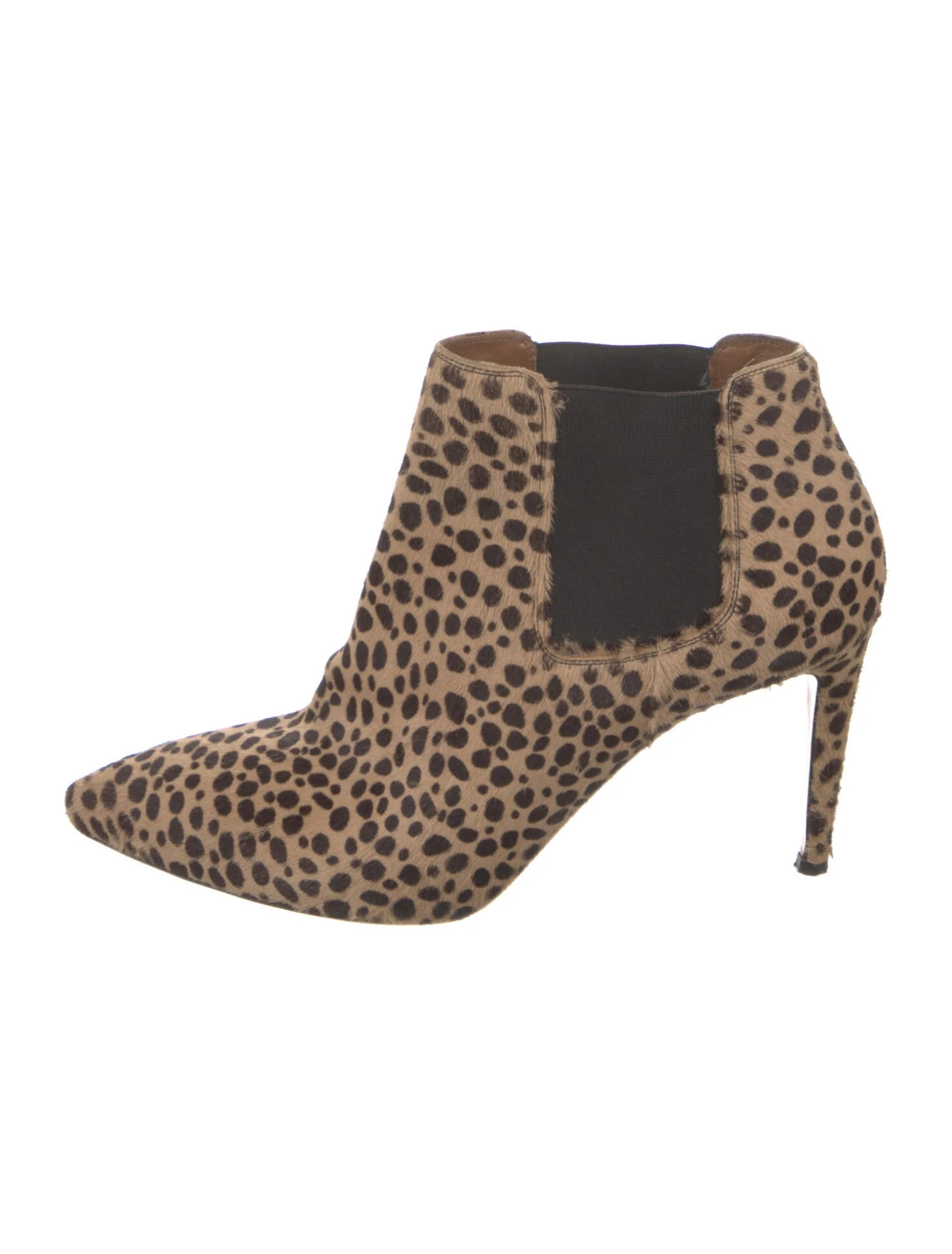 Ponyhair Animal Print Chelsea Boots | The RealReal