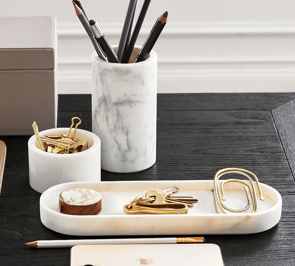 Marble Desk Accessories Collection | Pottery Barn (US)