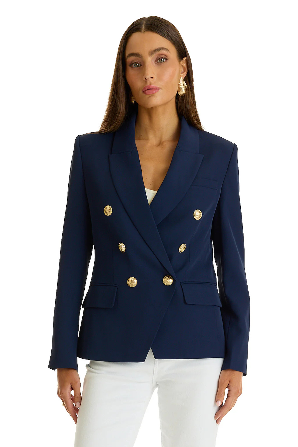 Sasha Double Breasted Blazer - Navy | The Noli Shop