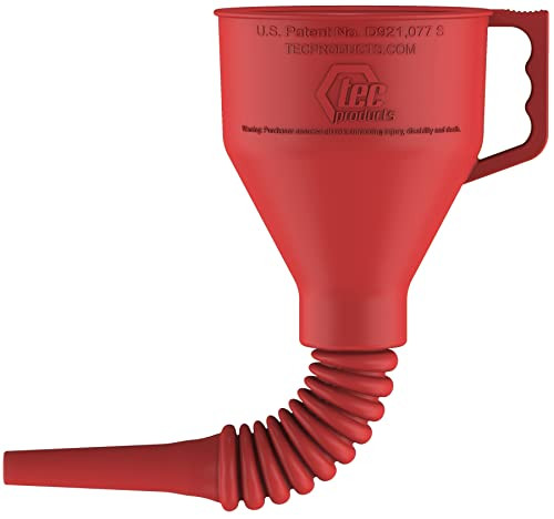 TEC Products FlexAll Funnel - Flexible Rubber Funnel with Handle, Multiple Sizes and Colors, Made in | Amazon (US)