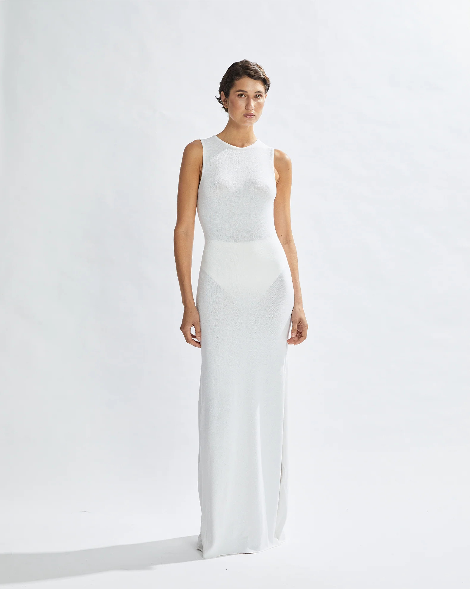 Jona Maxi Dress Ivory | One Mile