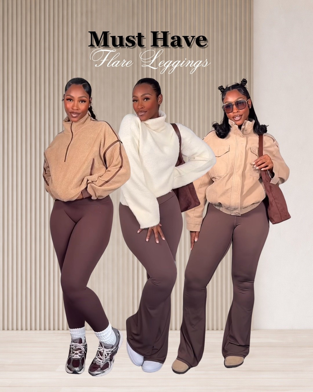 Okay but listen… these flare leggings are doing all the work 🤎

Soft, snatched, and cute enough to run errands, grab coffee, and step out without changing. Throw on a cozy knit, a jacket, or a sneaker moment and it’s instantly a look. Real comfy-girl uniform, no stress. 😎 #leggings 

#LTKootd #LTKActive