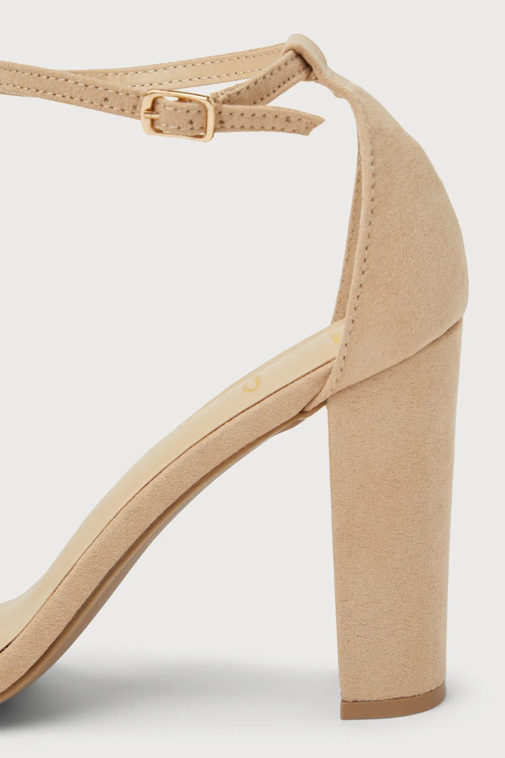 Taylor Natural Suede Ankle Strap Heels | Lulus