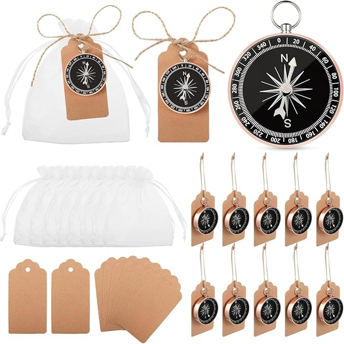 Amazon.com: TaoBary 60 Pcs Compasses Gifts Wedding Party Favors Set, 2026 Mini Compass Souvenir N... | Amazon (US)