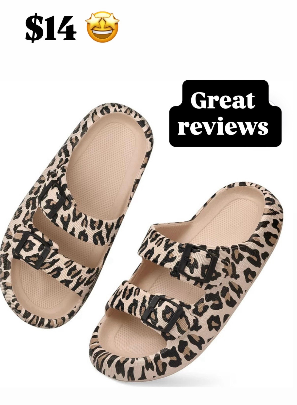These leopard two strap sandals have great reviews and a plush cushion 🤩
Slides
Animal print 


#LTKSpringSale #LTKSeasonal #LTKOver40