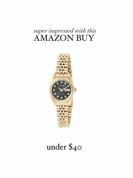 Amazon find, watch, gold color #StylinbyAylin 

#LTKstyletip #LTKfindsunder50