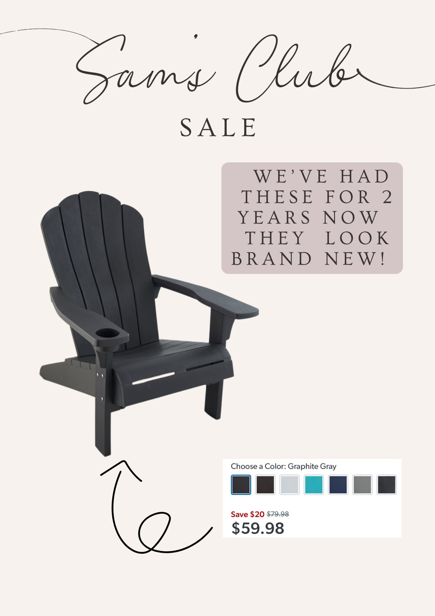We have these Adirondack chairs around our fire pit and love them! They still look brand new after 2 years & they have a cup holder! $20 off and come in several colors. 

#LTKSaleAlert #LTKHome #LTKSeasonal
