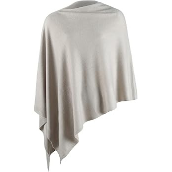 Fomolom Women Ponchos Sweater Versatile Lightweight Solid Knitted Shawl Wrap Scarf Cape Accessori... | Amazon (US)