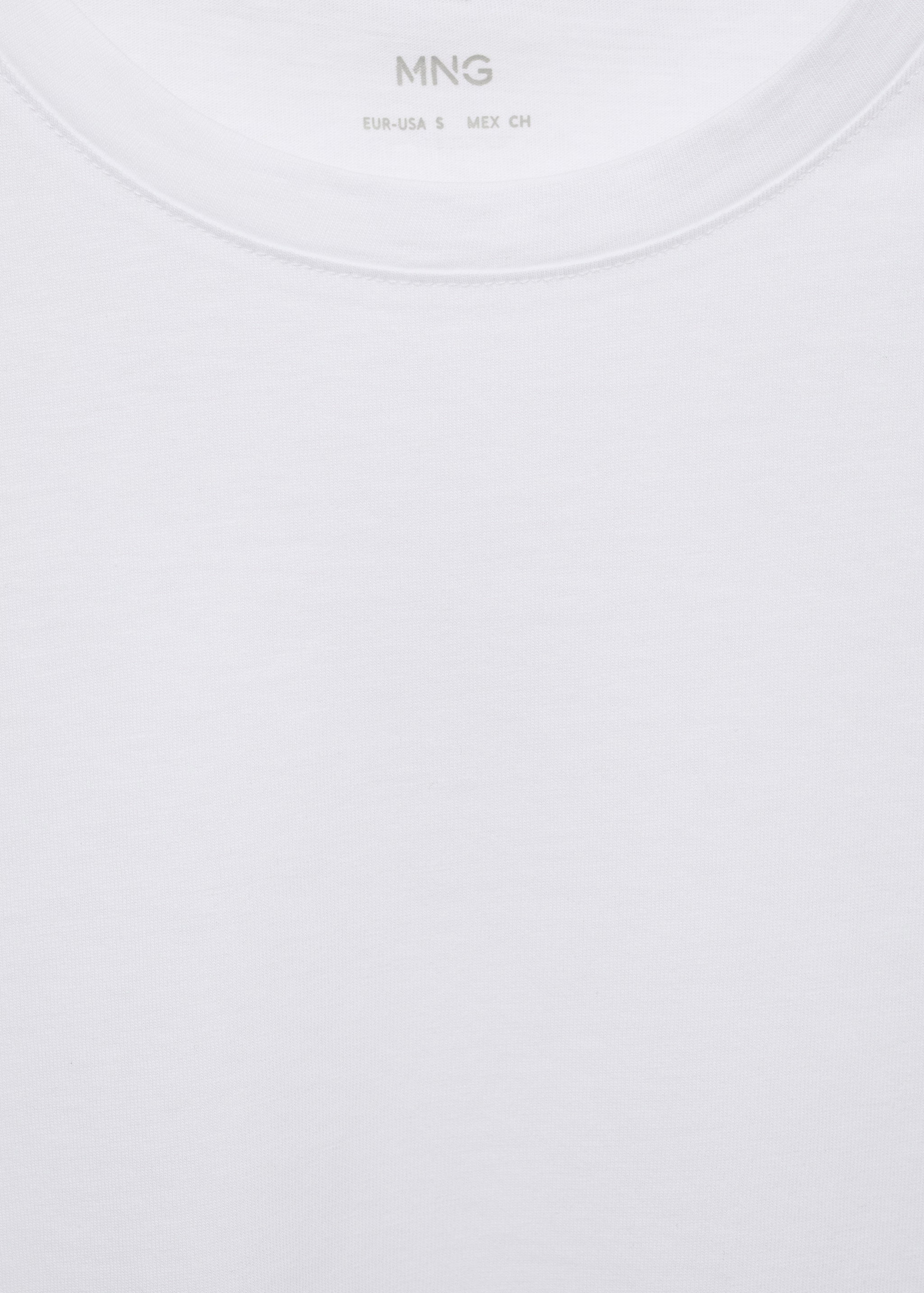 Short-sleeved cotton t-shirt - Woman | MANGO USA | MANGO (US)