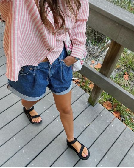 spring outfits mean subtle beachy vibes everyday:) 

spring outfit, denim shorts, Tevas, vacation outfit 

#LTKSeasonal #LTKtravel