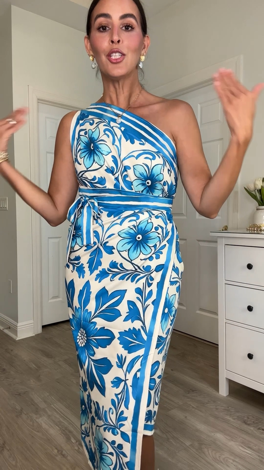 Wrap skirt as a dress! Wearing a size L in the skirt for more coverage. Shoes are tts. Lipstick is pink toffee + deep taupe lip liner 

Vacation outfit, summer outfit, date night. 

#LTKSeasonal #LTKFindsUnder50 #LTKWorkwear