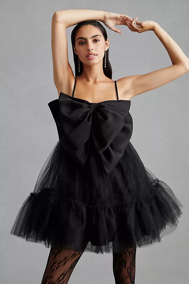 Hutch Take A Bow Tulle Mini Dress | Anthropologie (US)