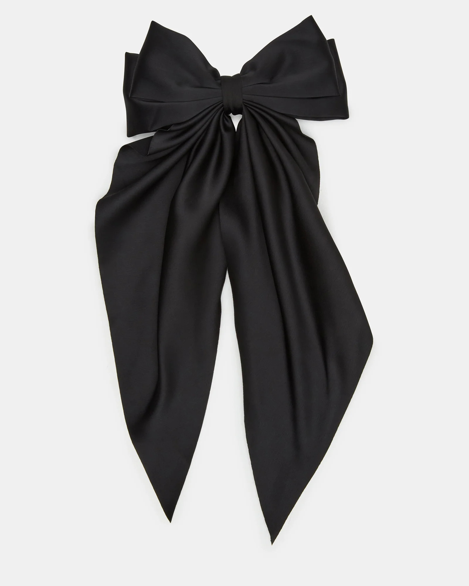 SATIN HAIR BOW Black | Women's Lux Satin Hair Bow | Steve Madden (US)