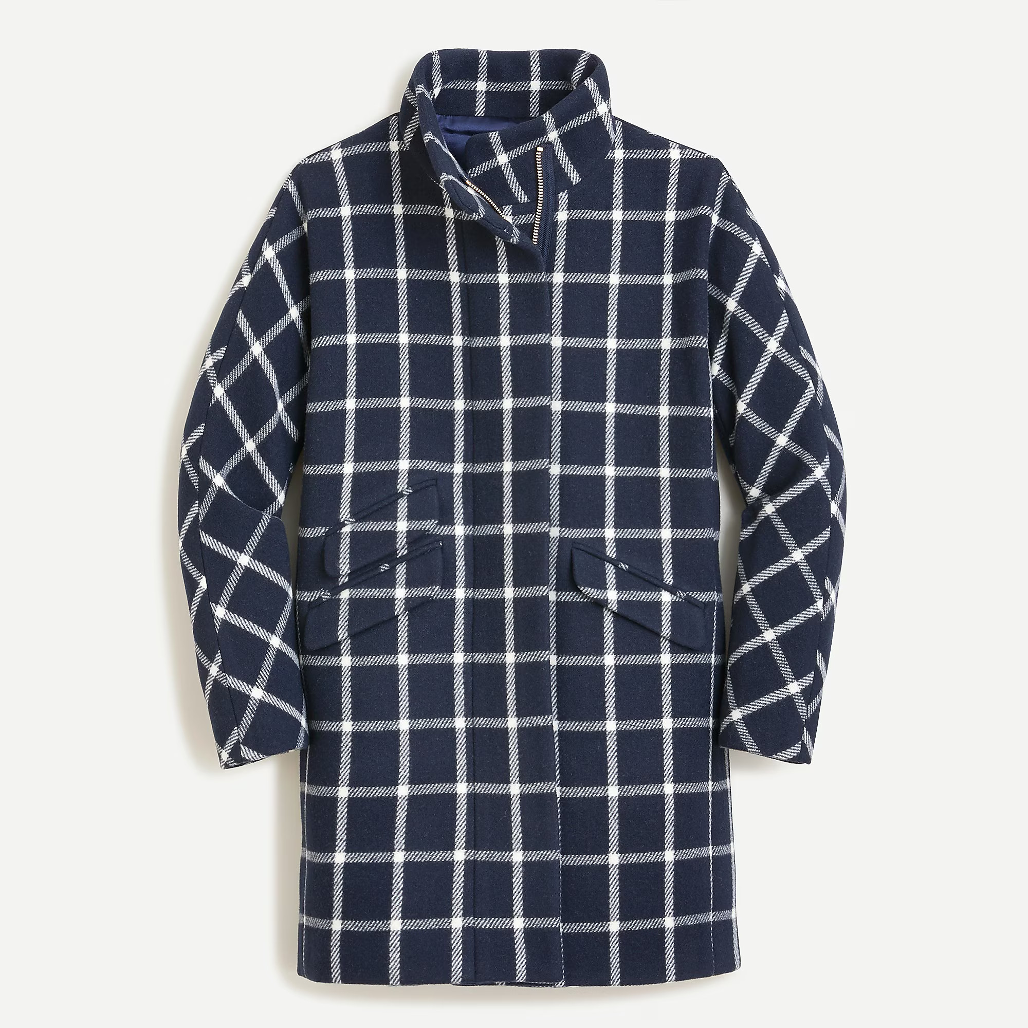only a few leftCocoon coat in windowpane Italian stadium-cloth woolItem AT692 
 Reviews
 
 
 
 
 ... | J. Crew US