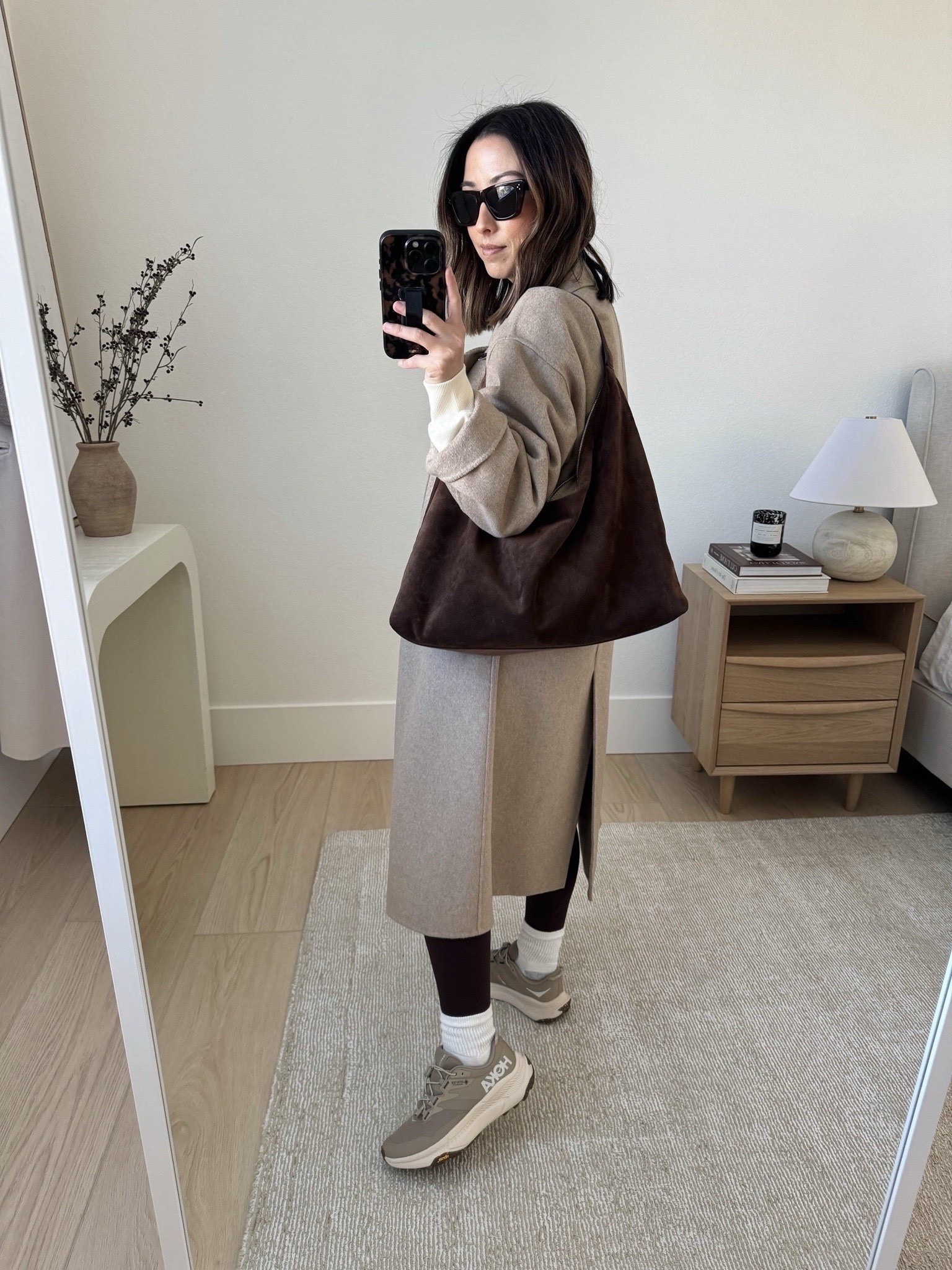 Mango oversized coat on sale! runs big, I sized down to an xxs. Comes in 4 new colors. 

Mango coat xxs
Cotton On sweatshirt xs
Varley leggings xs
Hanes socks
Hoka waterproof sneakers 5.5 
Little Liffner hobo bag 

Winter outfits, winter style, petite style, coat, purse, sneakers 


#LTKPetite #LTKSaleAlert #LTKootd