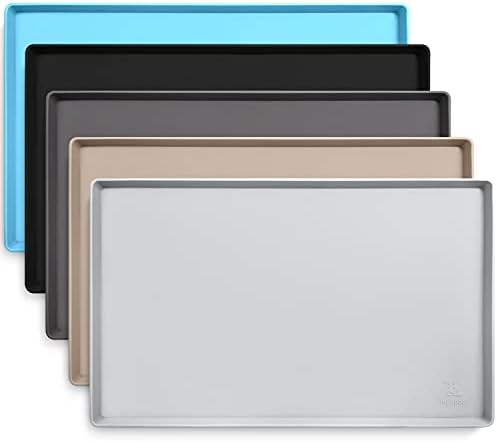 DogBuddy Dog Food Mat - Waterproof Dog Bowl Mat, Silicone Dog Mat for Food and Water, Pet Food Mat w | Amazon (US)