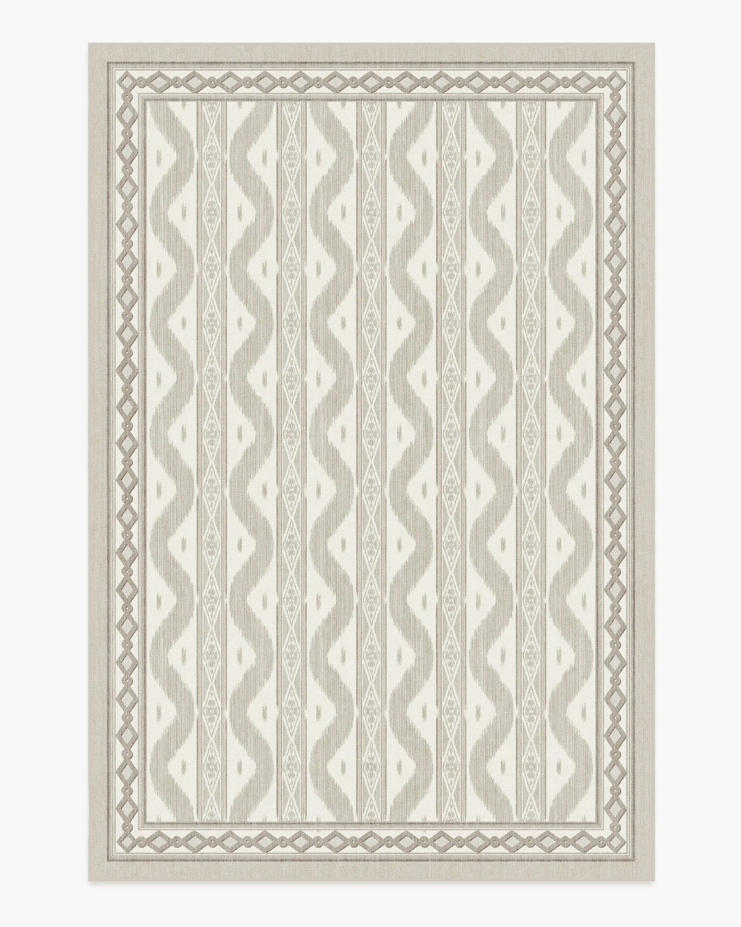 Ava Ikat Beige Rug by Mrs. Alice | Ruggable | Ruggable