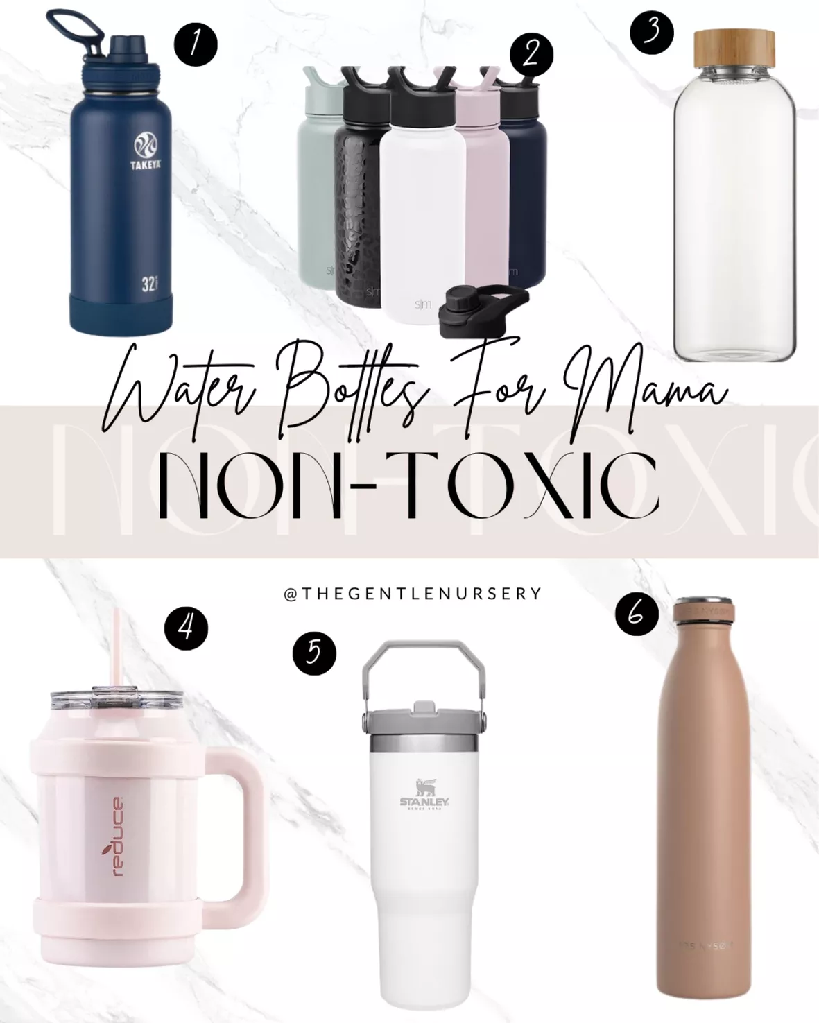 Simple Modern Water Bottle with Straw and Chug Lid Vacuum -Almond