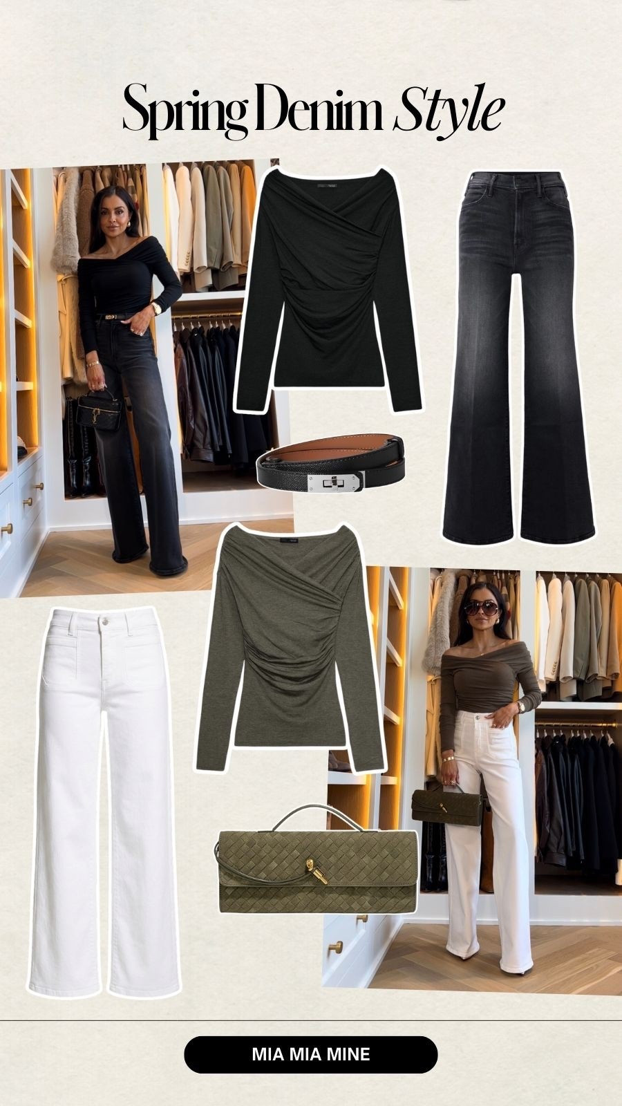 Zara spring outfits - these Zara tops are perfect for vacations, date nights and beyond! I paired them with the viral mother black jeans and frame white jeans! So chic with Amazon accessories!

Miamiamine, workwear, everyday outfits, flattering denim 



#LTKSeasonal #LTKPetite #LTKOver40