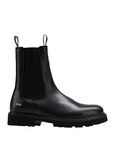 Karl Lagerfeld Troupe Mens Long Gore Boot Man Ankle boots Black Size 7 Soft Leather | YOOX (US)