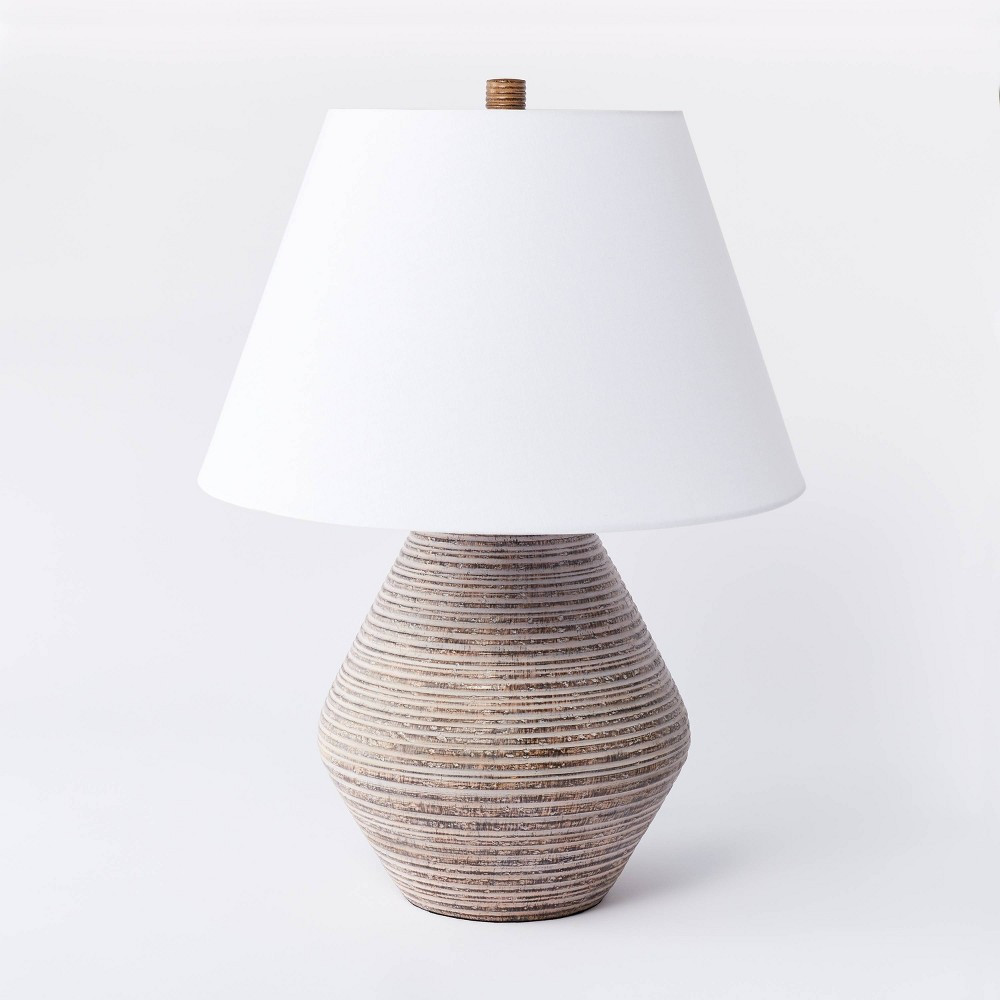 Assembled Resin Table Lamp Tan - Threshold designed with Studio McGee | Target
