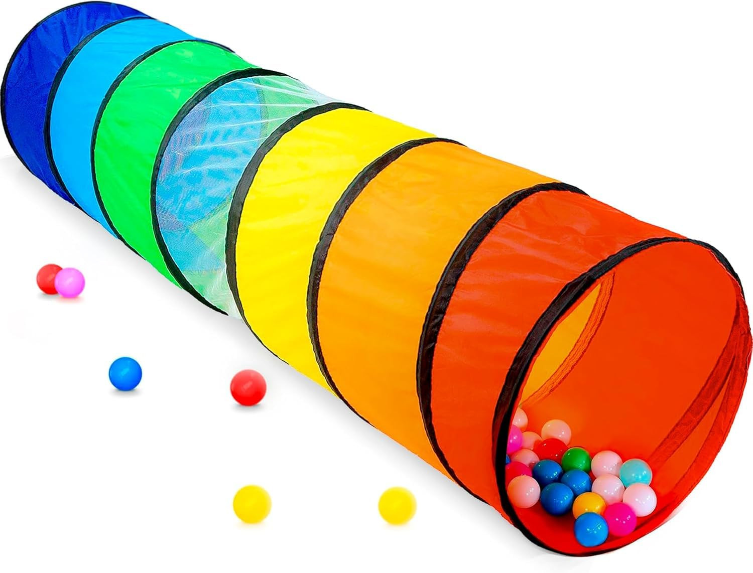 Kids Play Tunnel Tent for Toddlers, Colorful Pop Up Crawl Tunnel Toy for Baby or Pet, Collapsible... | Amazon (US)