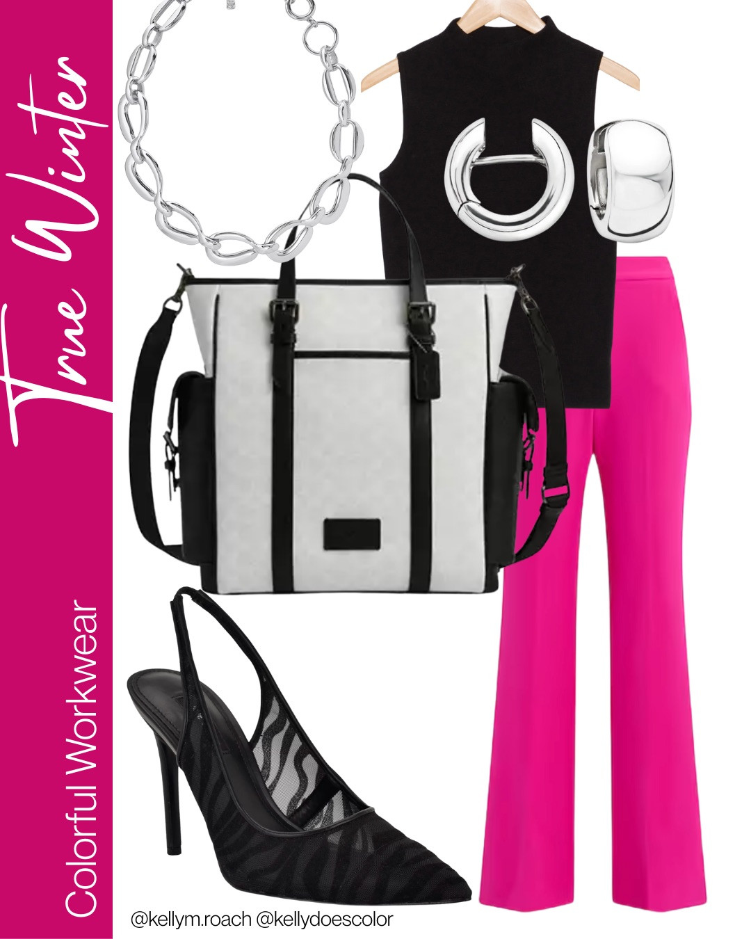 Colorful workwear for the True Winter palette! Bold, bright, high contrast colors fill the True Winter's wardrobe. Goodbye boring office outfits!  

 #LTKOver40 #LTKStyleTip #LTKWorkwear