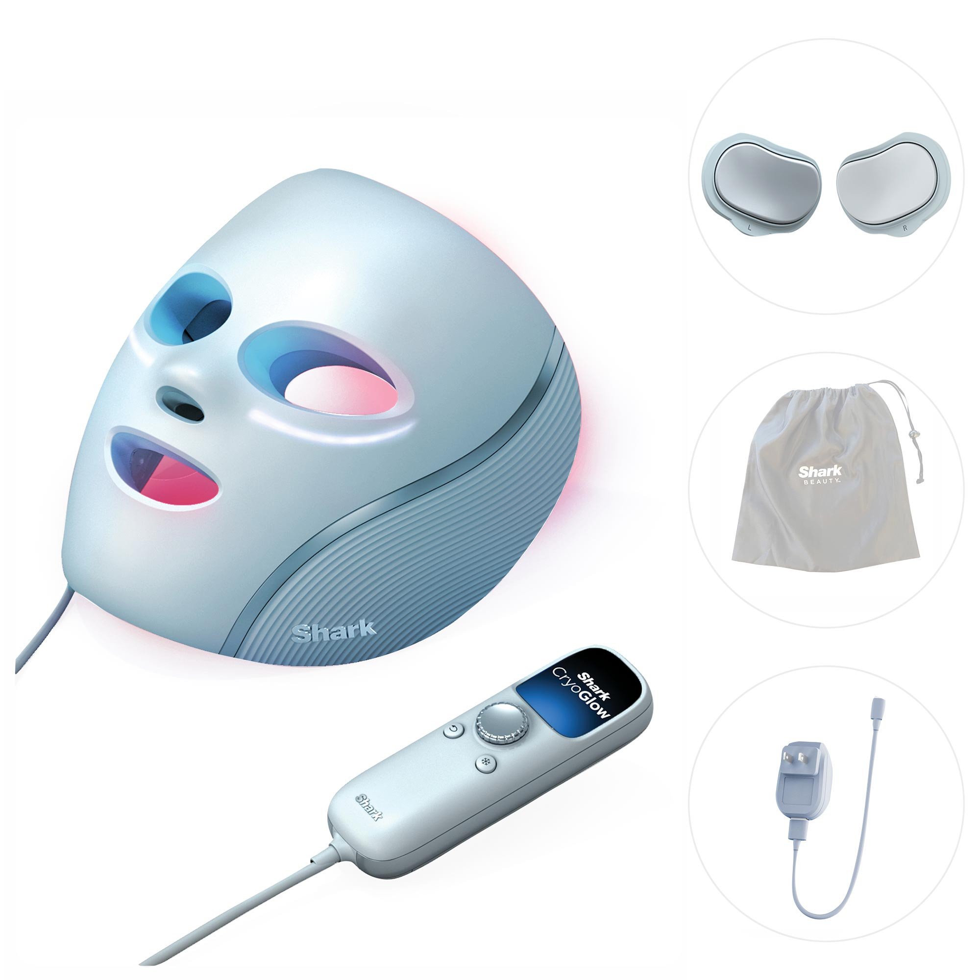 Shark Beauty Masque visage CryoGlow Cooling + LED Blue | Sephora (US)