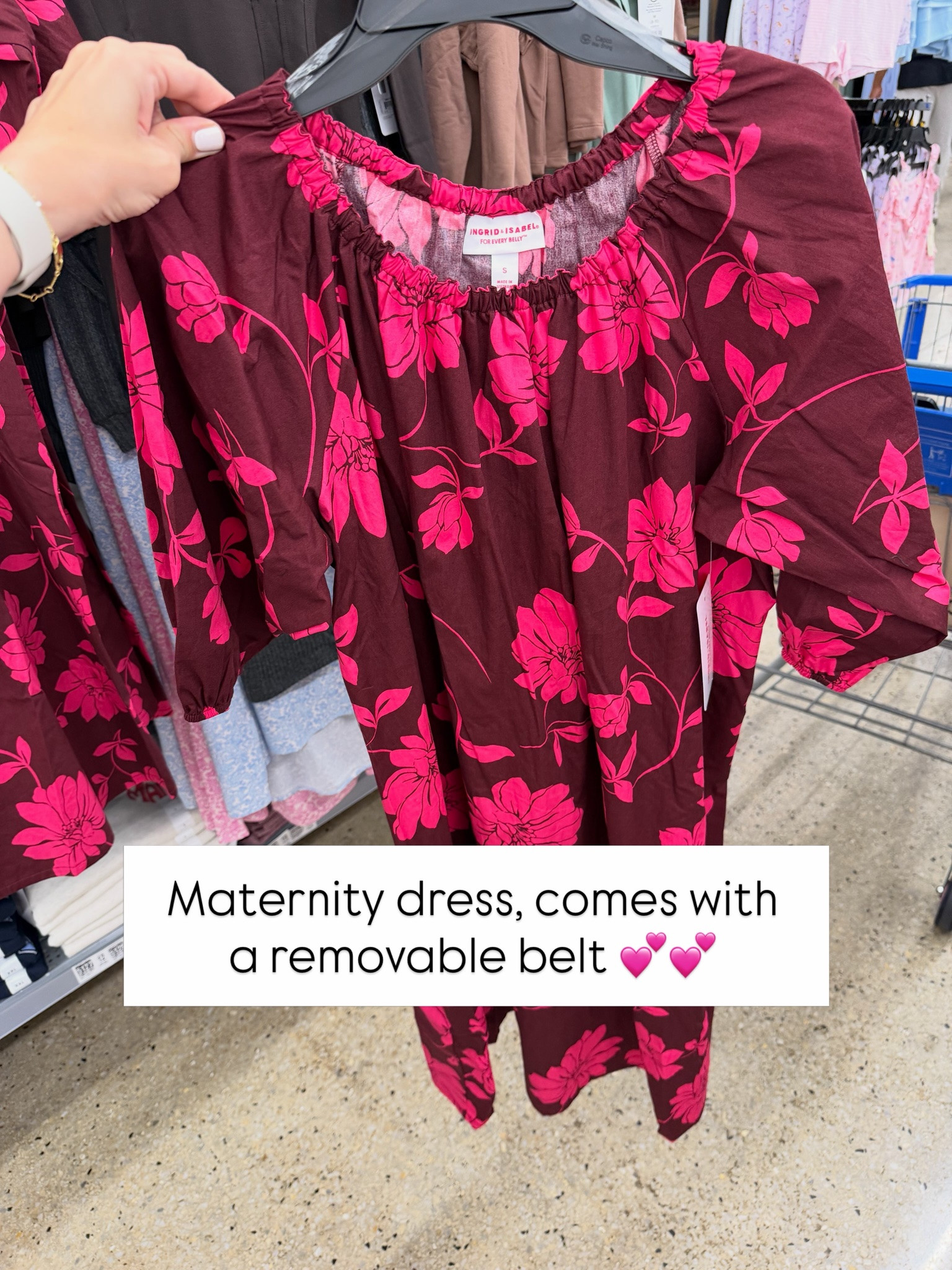 Walmart maternity dress, has a removable belt. #walmartfashion

#LTKBump