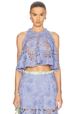 Lola Floral Lace Top | FWRD 