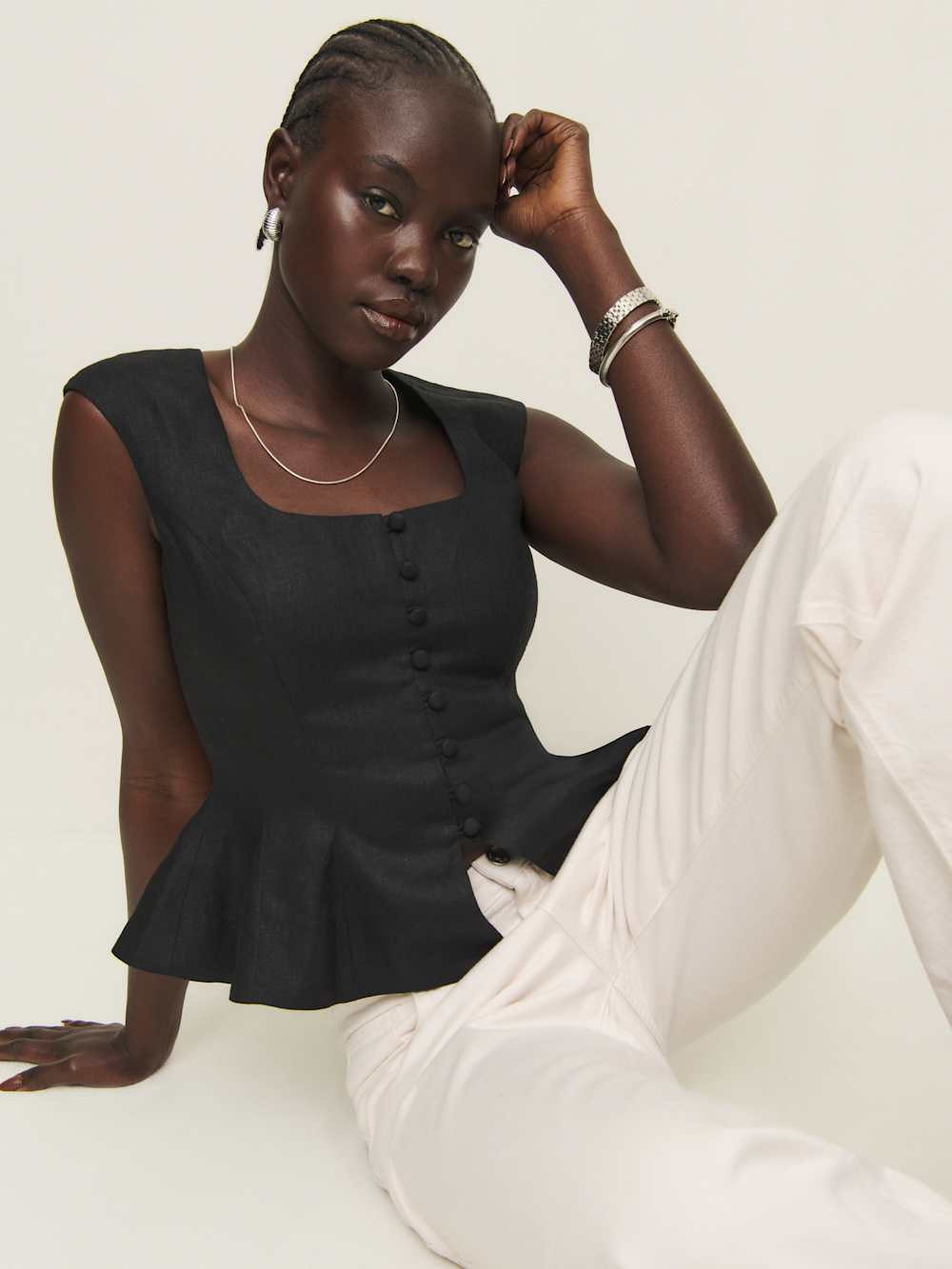 Paolina Linen Top | Reformation (Global)