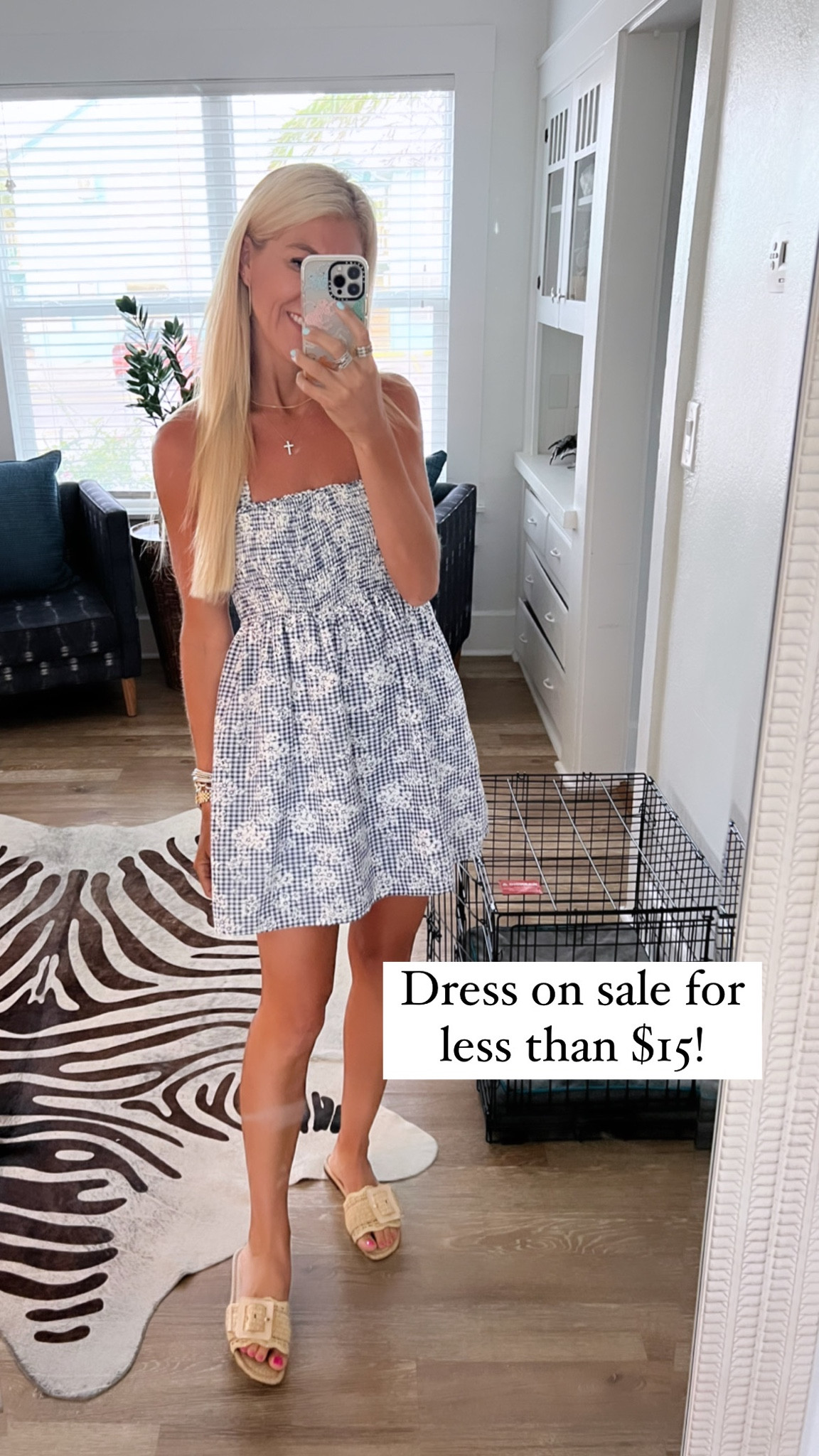 Aerie Smocked Button Down Dress curated on LTK