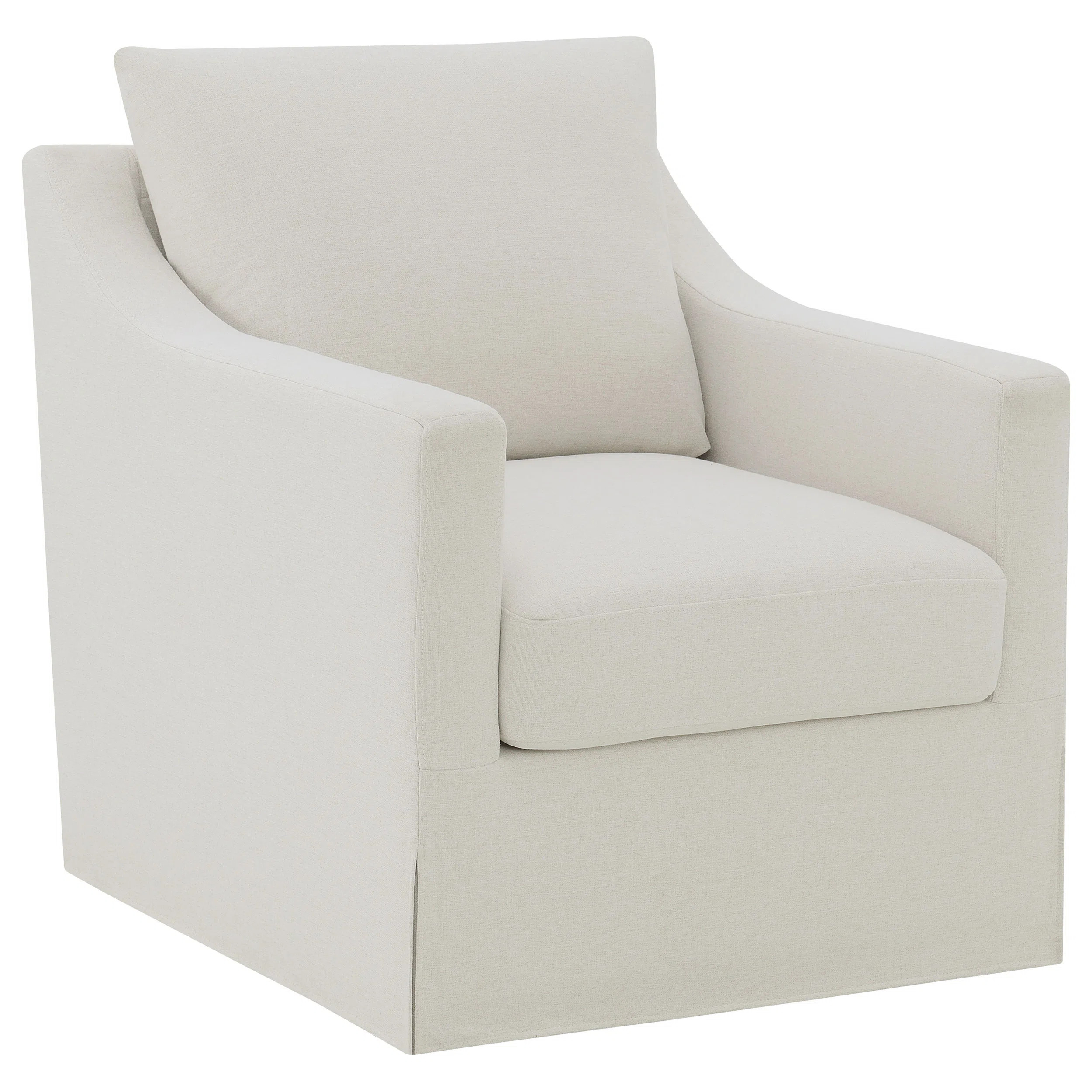 Coaster Winter Upholstered Sloped Arm Accent Swivel Chair  | Wayfair | Wayfair North America
