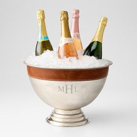 Silver and Leather Celebration Bowl | Mark and Graham