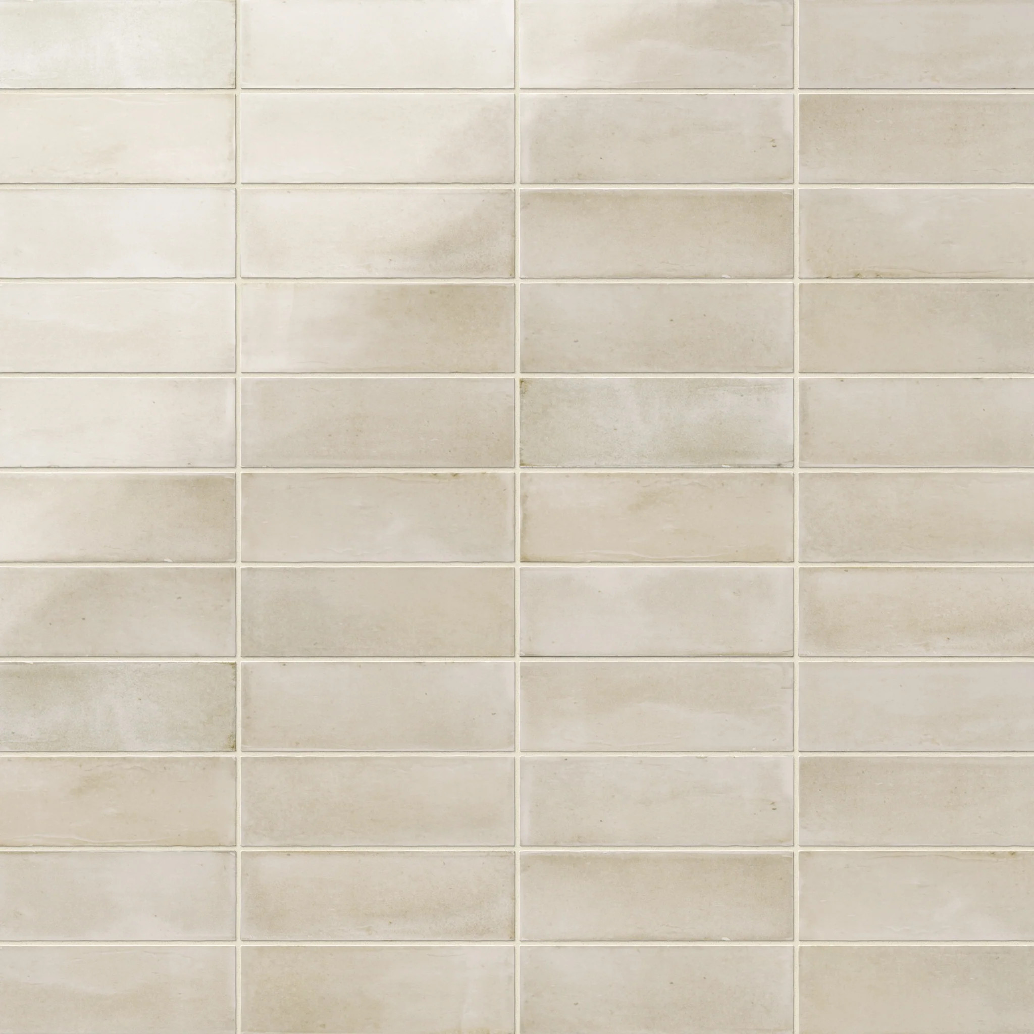 Natasha 2x6 Glossy Porcelain Tile in Bone | Edward Martin