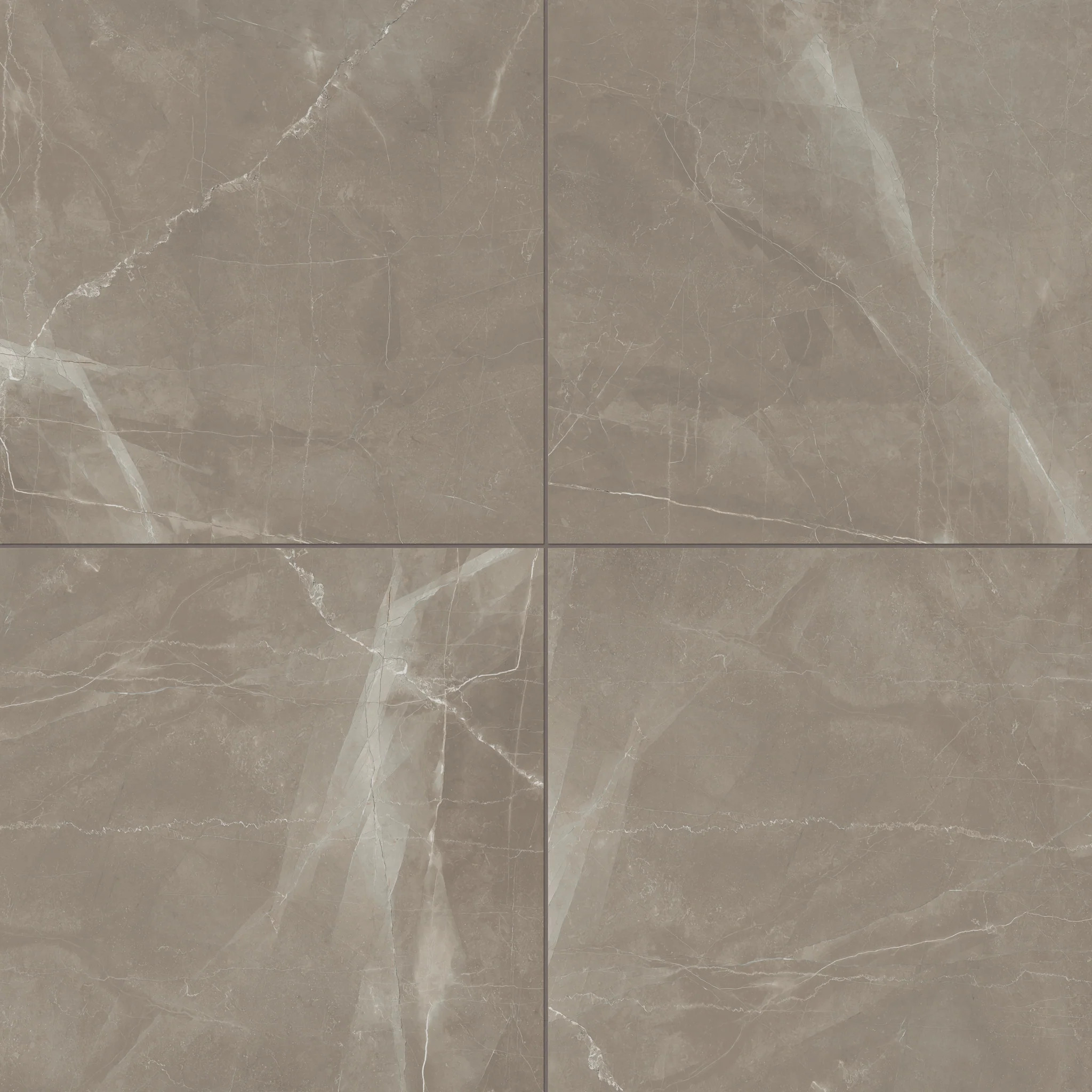 Leona 24x24 Matte Porcelain Tile in Amani Bronze | Edward Martin