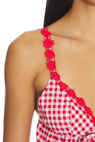 Sienna Top in Sriracha Gingham | Revolve Clothing (Global)