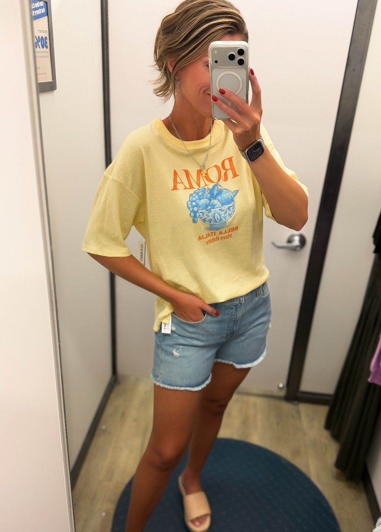 Classic Summer style from Old Navy 
Tee/ small
Shorts/ 8

#LTKSeasonal #LTKOver40 #LTKSaleAlert