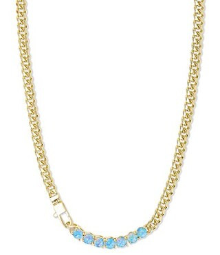 Melinda Maria Baby Julian Loves Opals Necklace - Blue Opal | Dillard's