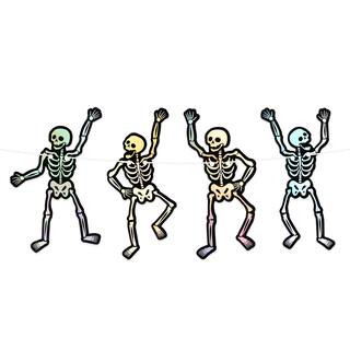 6ft. Holographic Skeleton Halloween Garland by Celebrate It™ | Michaels Stores