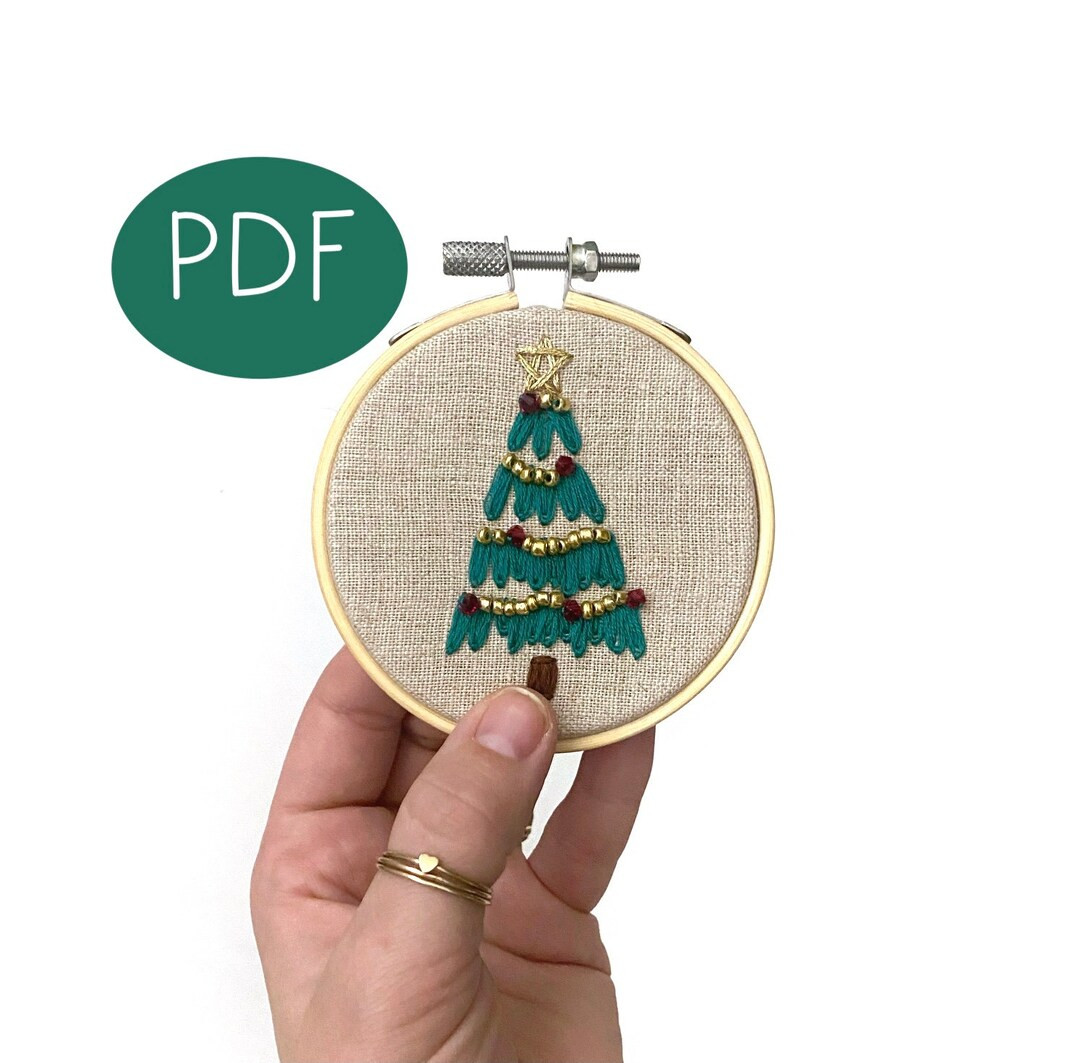 PDF DIGITAL Embroidery Pattern Christmas Tree Ornament Christmas Ornament Beginner Embroidery Pat... | Etsy (US)