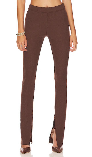 Slit Legging in Espresso | Revolve Clothing (Global)