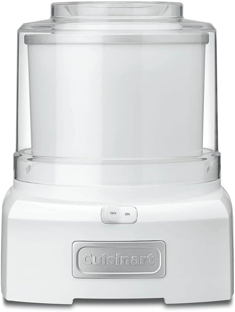 Cuisinart Ice Cream Maker Machine, 1.5 Quart Sorbet, Frozen Yogurt Maker, Double Insulated, White... | Amazon (US)