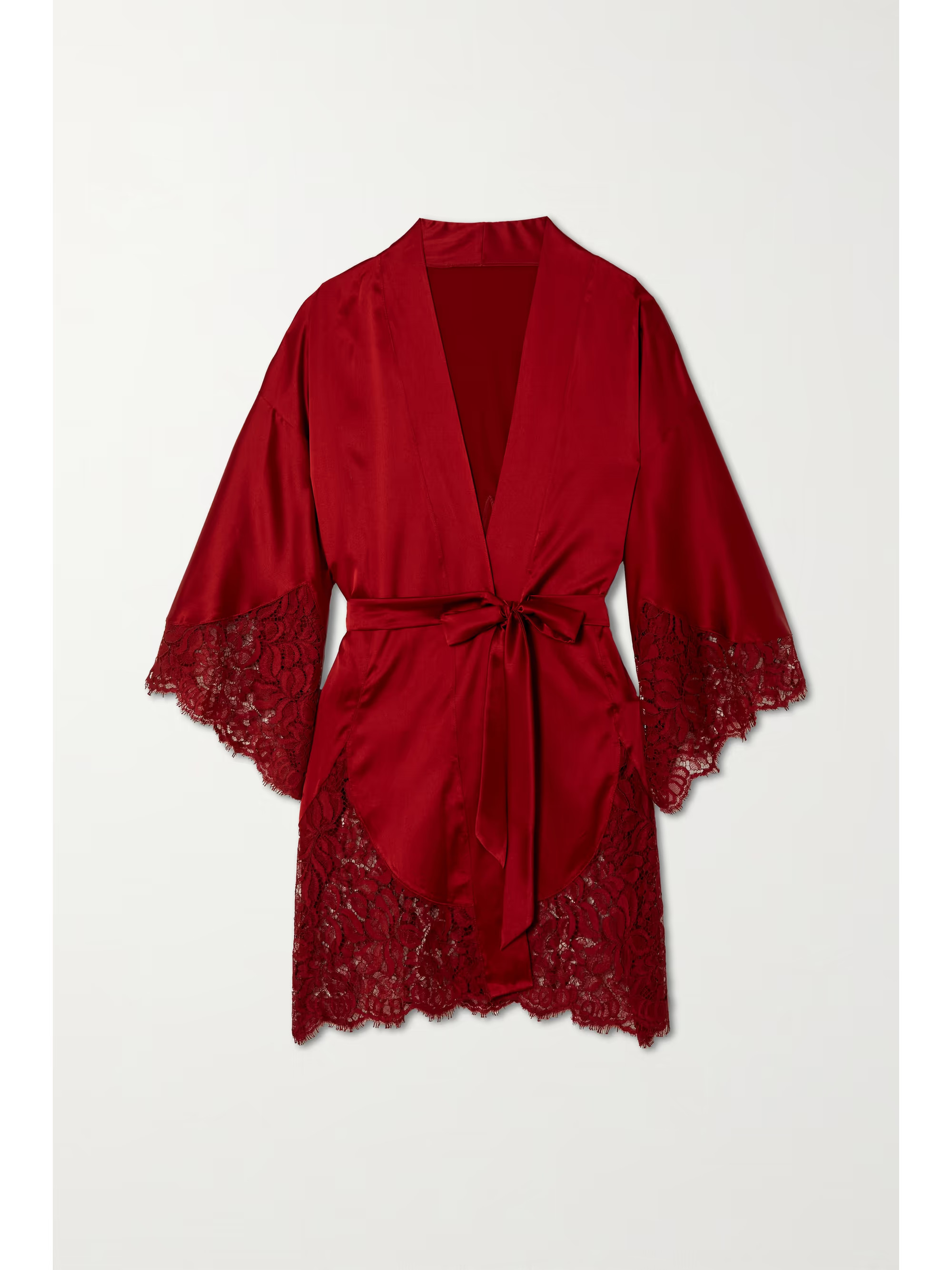 + Killing Eve Moscow satin and Leavers lace robe | NET-A-PORTER (US)