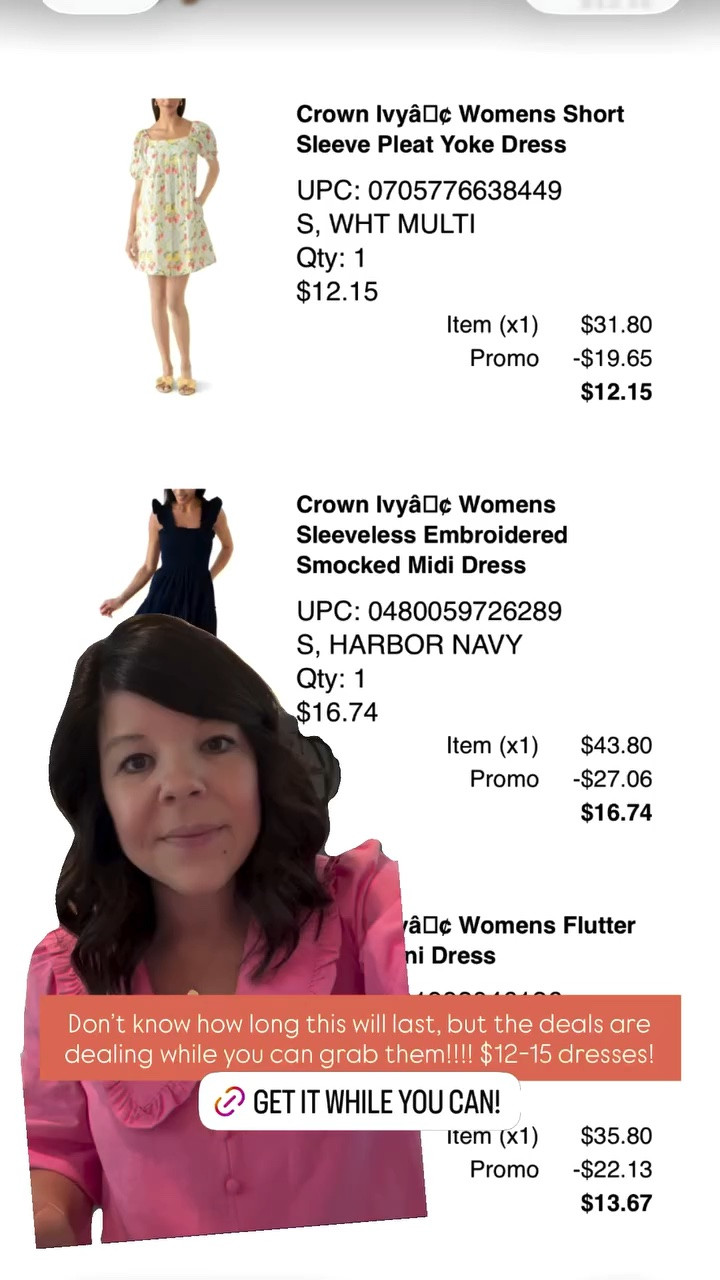 Don’t know how long this will last, but the deals are dealing while you can grab them!!!! $12-15 dresses!