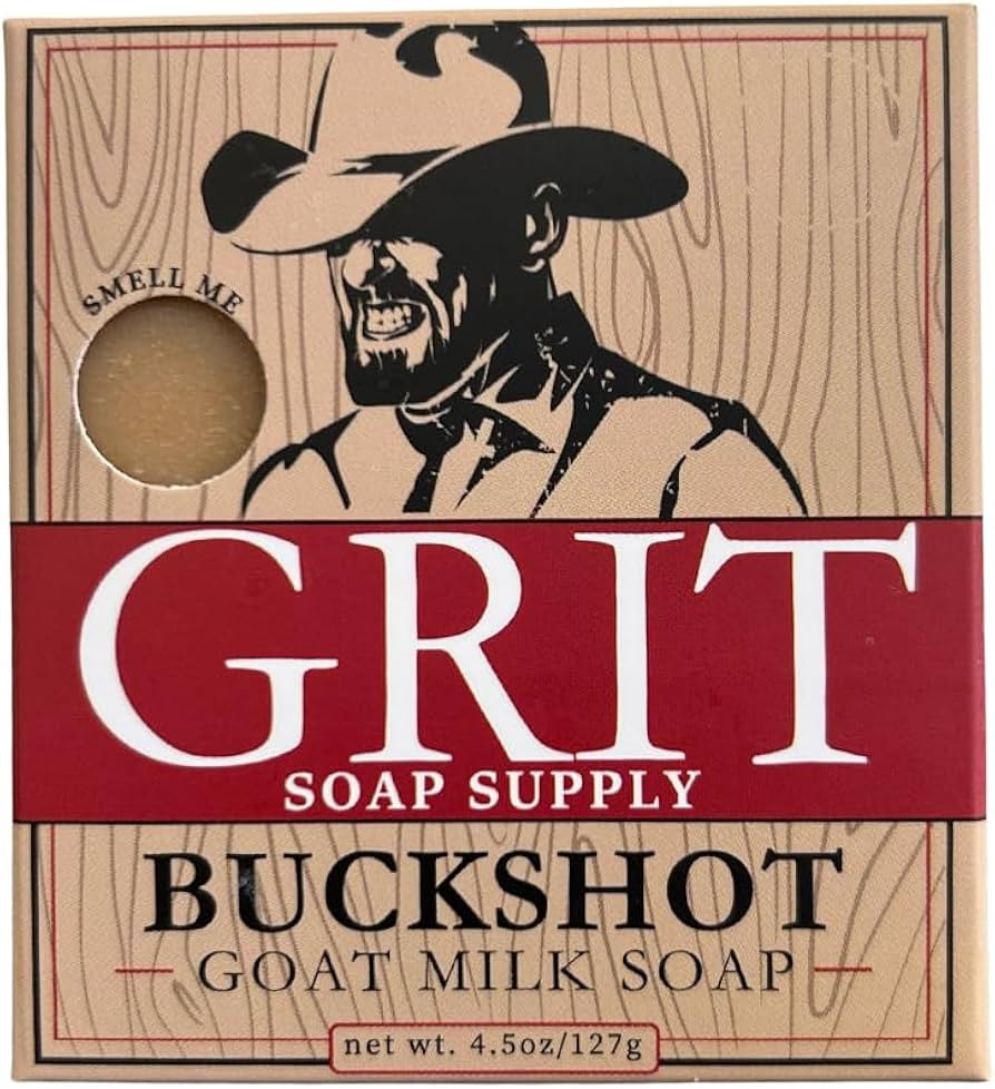 GRIT Goat Milk Soap Bar Buckshot | Dye-Free Soap Bar | Enriched with Nourishing Goat Milk | 4 oz | Amazon (US)