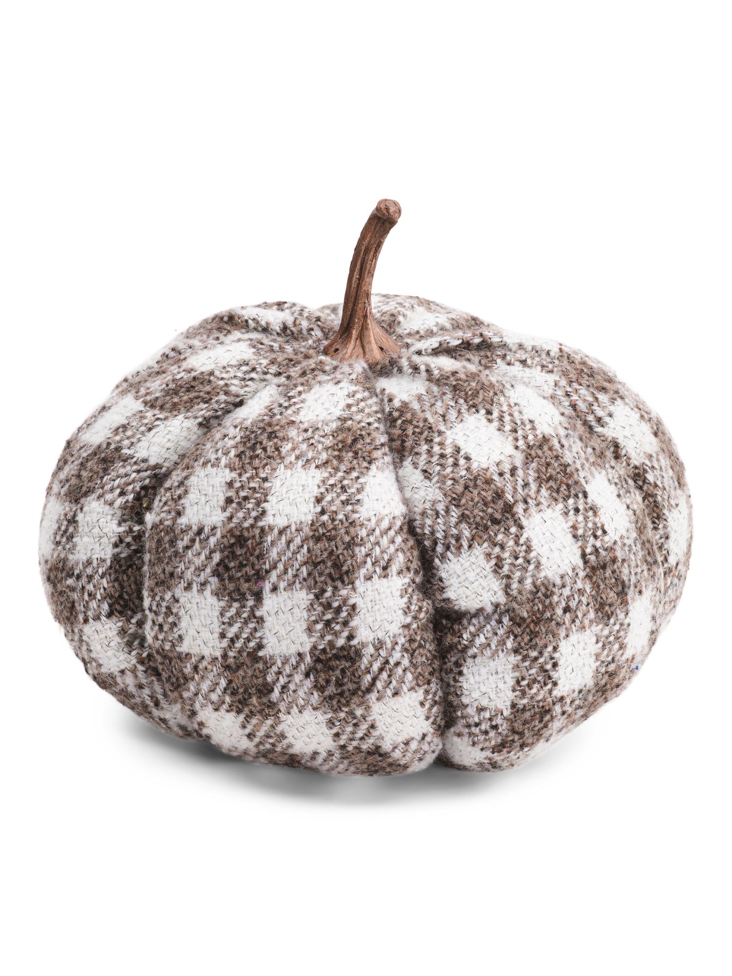 9in Buffalo Checkered Pumpkin Decor | TJ Maxx